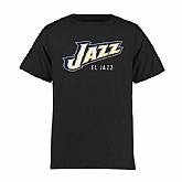 Utah Jazz Youth Noches Enebea WEM T-Shirt - Black,baseball caps,new era cap wholesale,wholesale hats